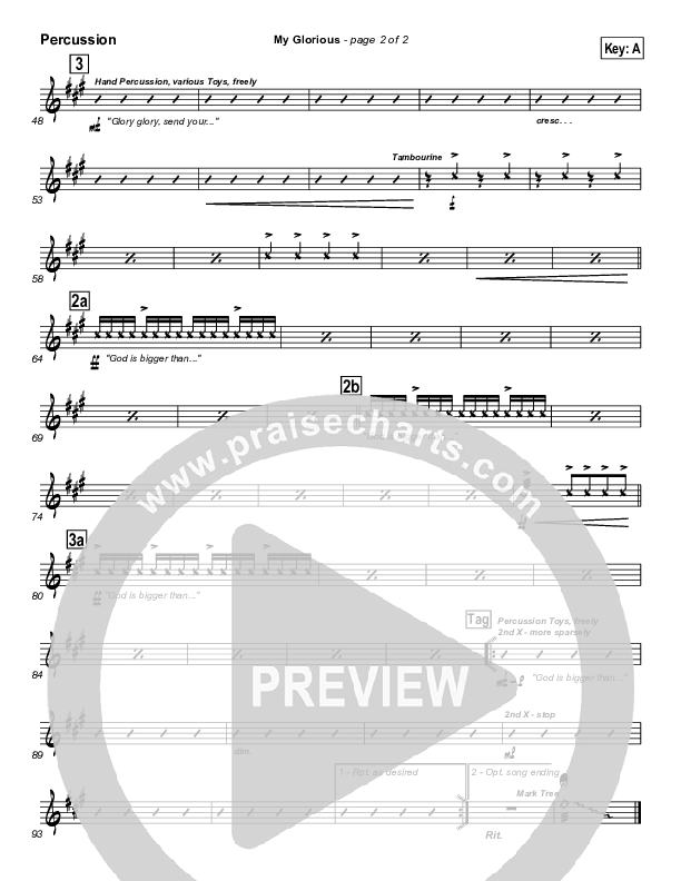 My Glorious Percussion (Newsong)