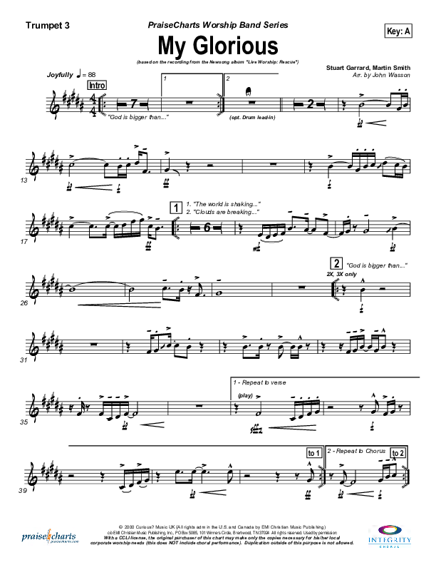 My Glorious Trumpet 3 (Newsong)
