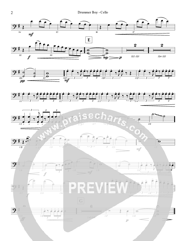 Little Drummer Boy Cello (Highlands Worship)