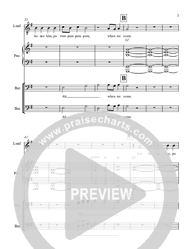 Little Drummer Boy Piano/Vocal (Highlands Worship)