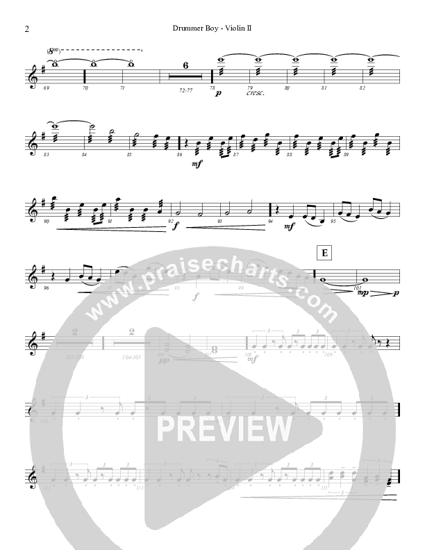 Little Drummer Boy Violins (Highlands Worship)