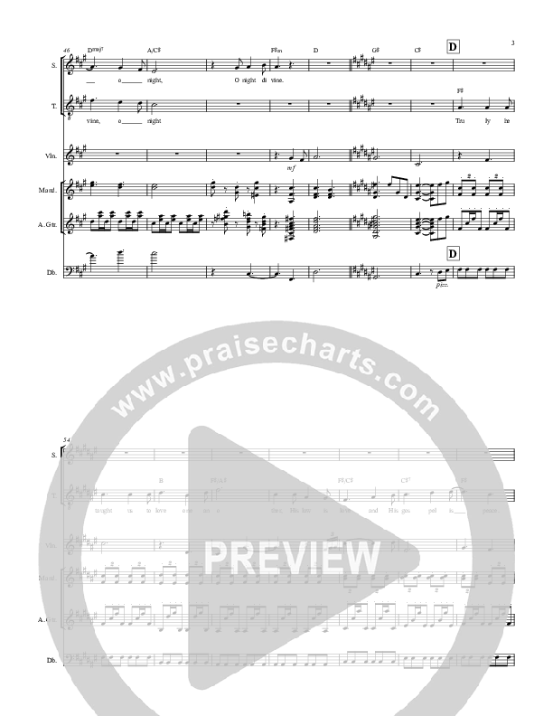O Holy Night Conductor's Score (Highlands Worship)
