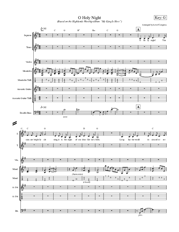 O Holy Night Orchestration (Highlands Worship)