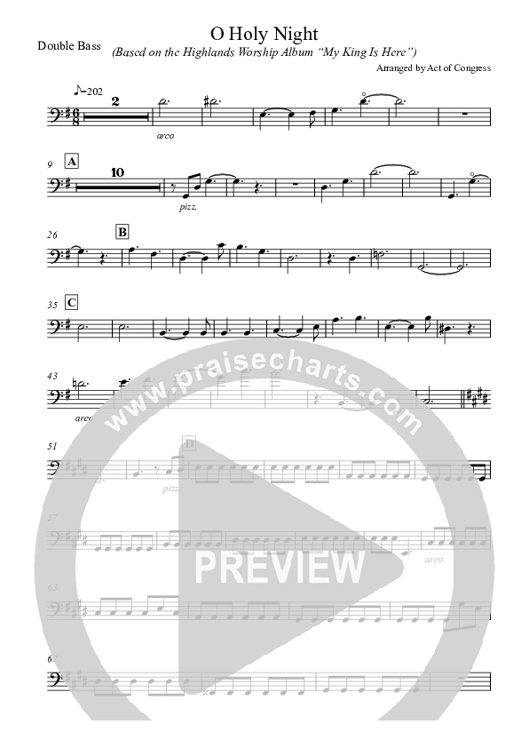 O Holy Night Double Bass (Highlands Worship)