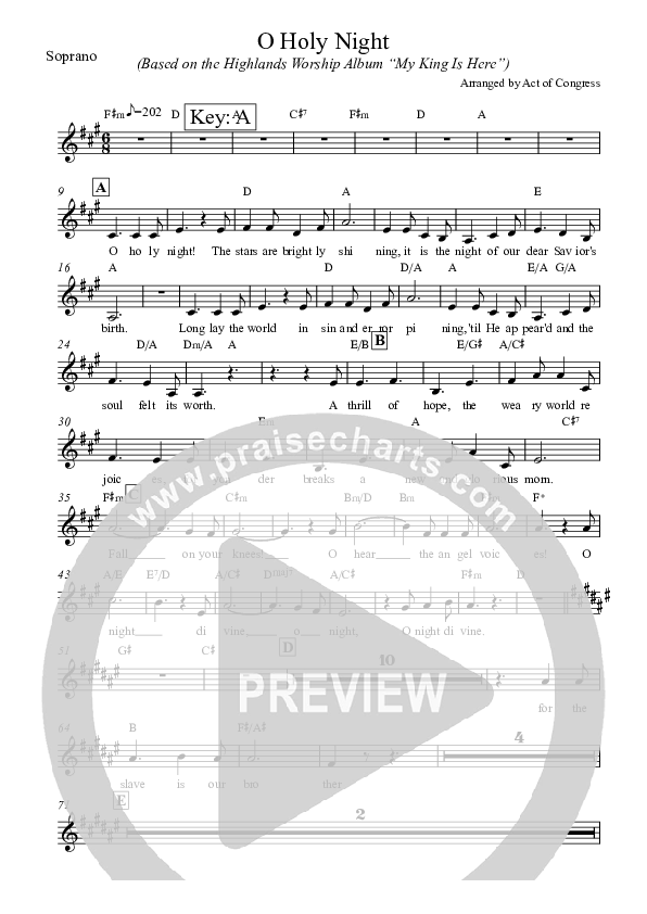 O Holy Night Soprano Sax (Highlands Worship)