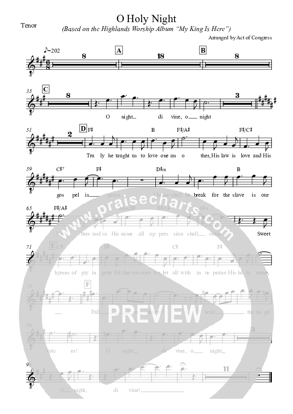 O Holy Night Tenor Sax 2 (Highlands Worship)