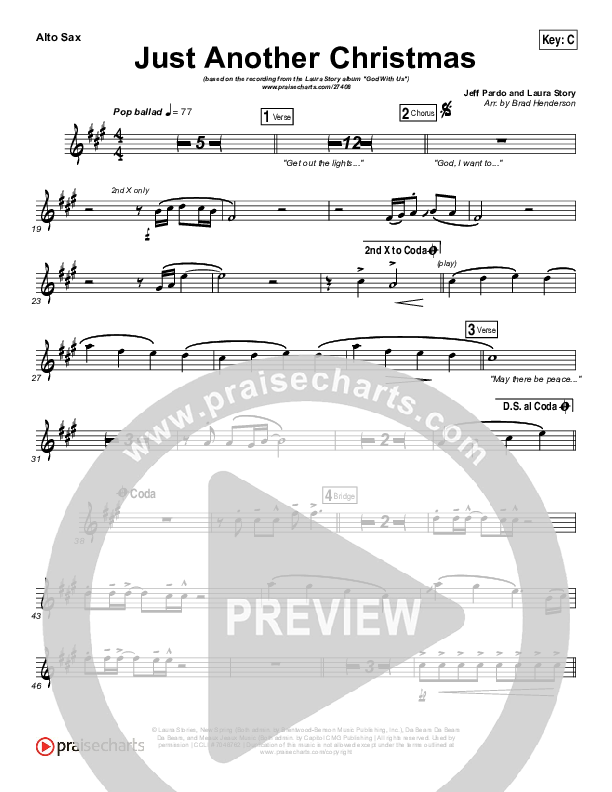 Just Another Christmas Alto Sax (Laura Story)