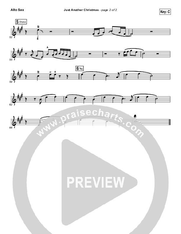 Just Another Christmas Alto Sax (Laura Story)