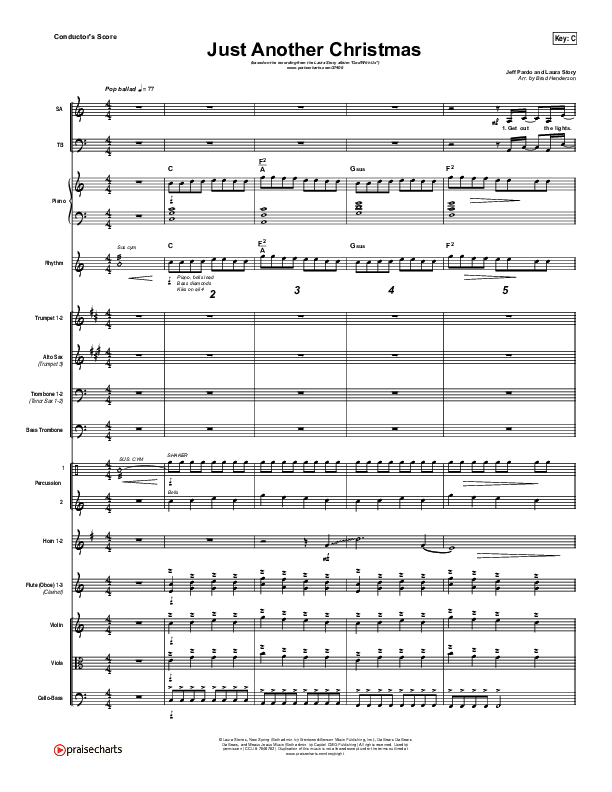Just Another Christmas Conductor's Score (Laura Story)