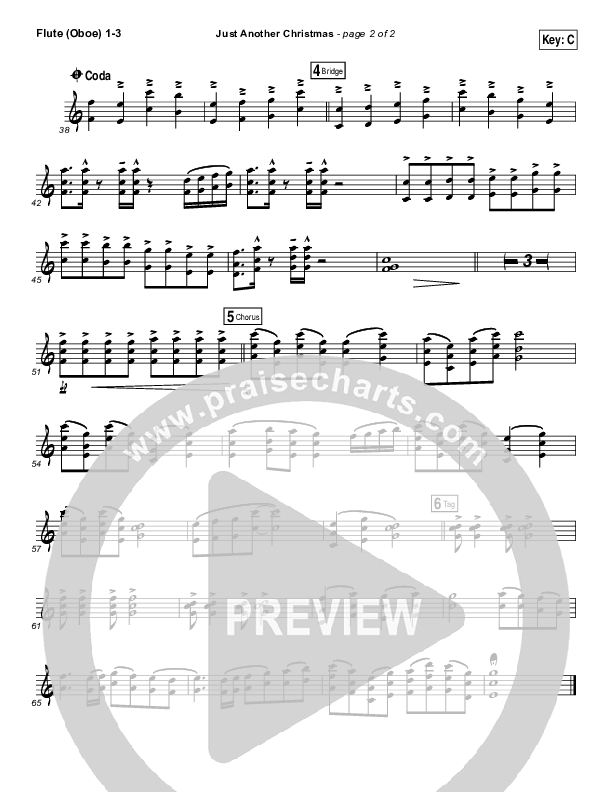 Just Another Christmas Flute/Oboe 1/2/3 (Laura Story)