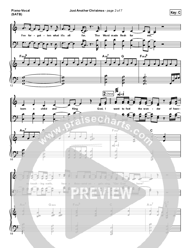 Just Another Christmas Piano/Vocal Pack (Laura Story)