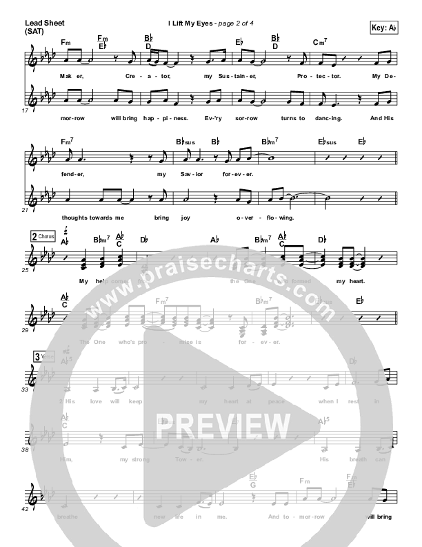 I Lift My Eyes Lead (SAT) (Laura Story)