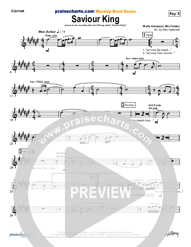 Saviour King Wind Pack (Hillsong Worship)