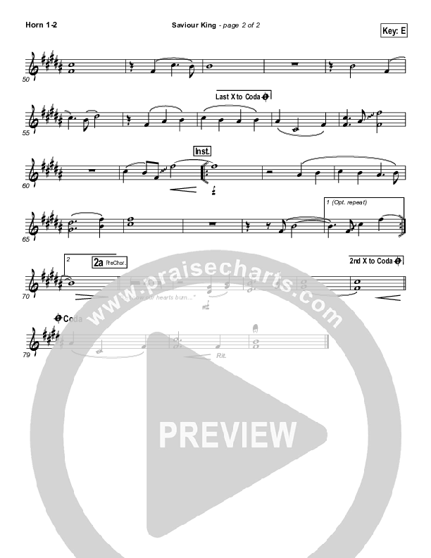 Saviour King Brass Pack (Hillsong Worship)