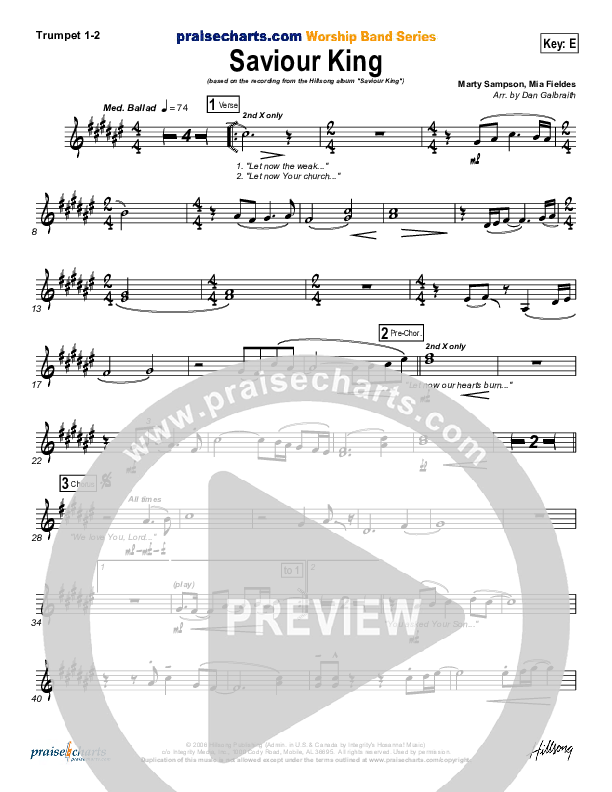 Saviour King Brass Pack (Hillsong Worship)