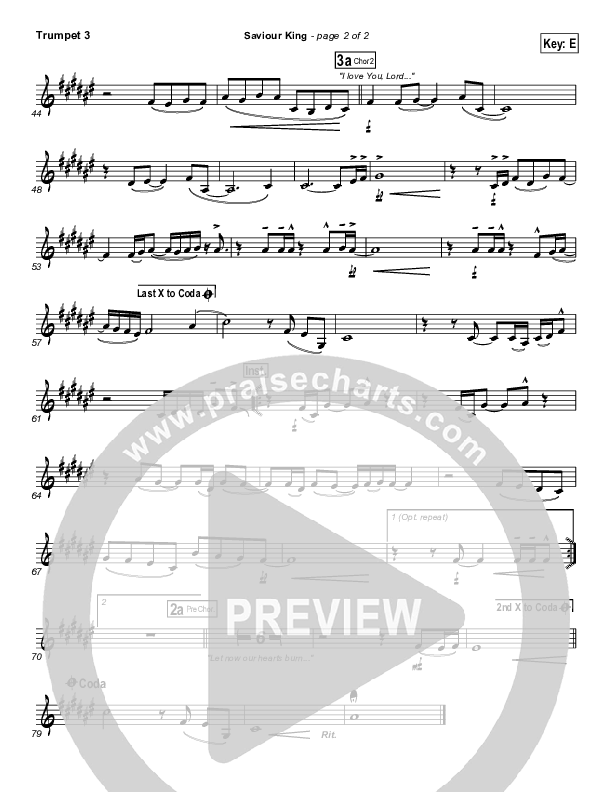 Saviour King Trumpet 3 (Hillsong Worship)