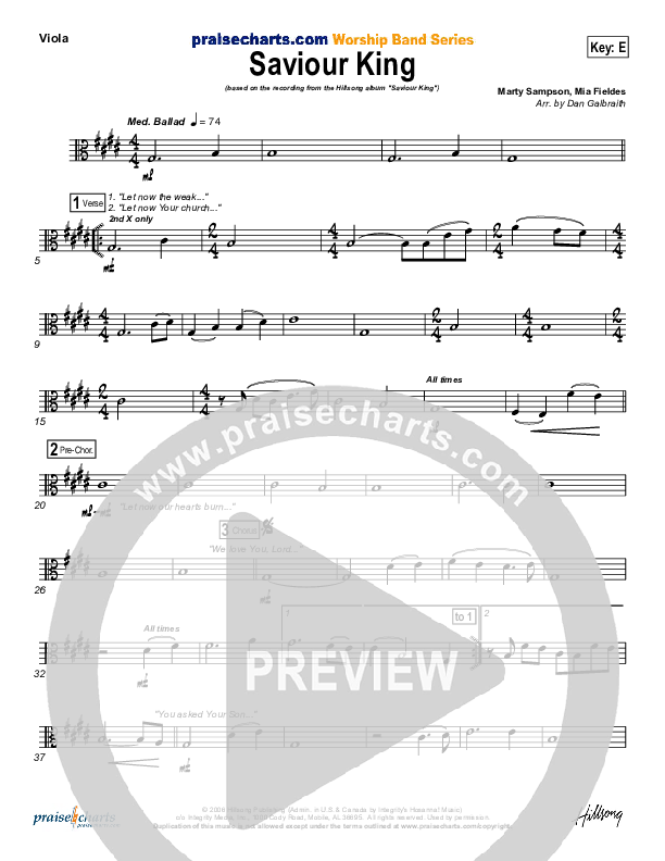 Saviour King Viola (Hillsong Worship)