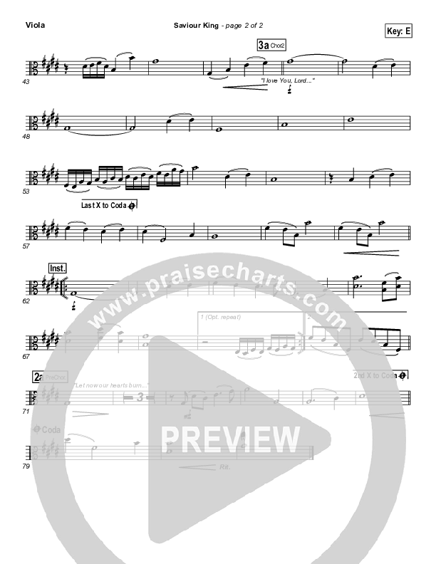 Saviour King Viola (Hillsong Worship)