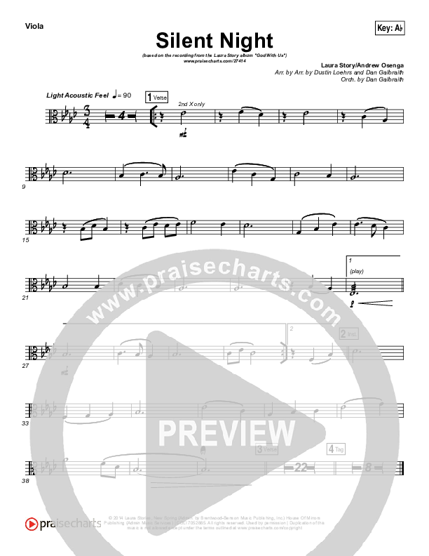 Silent Night Viola (Laura Story)