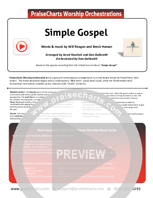 Simple Gospel Orchestration (United Pursuit)