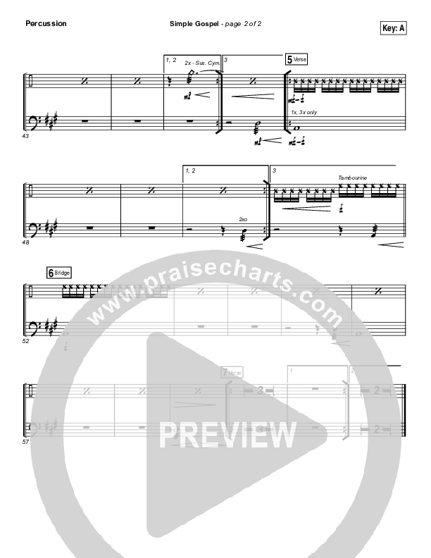 Simple Gospel Percussion (United Pursuit)