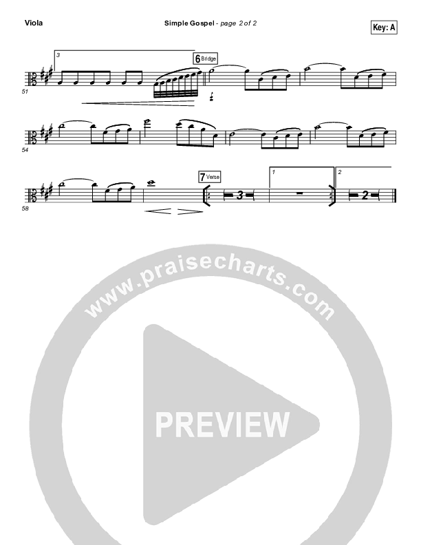 Simple Gospel Viola (United Pursuit)