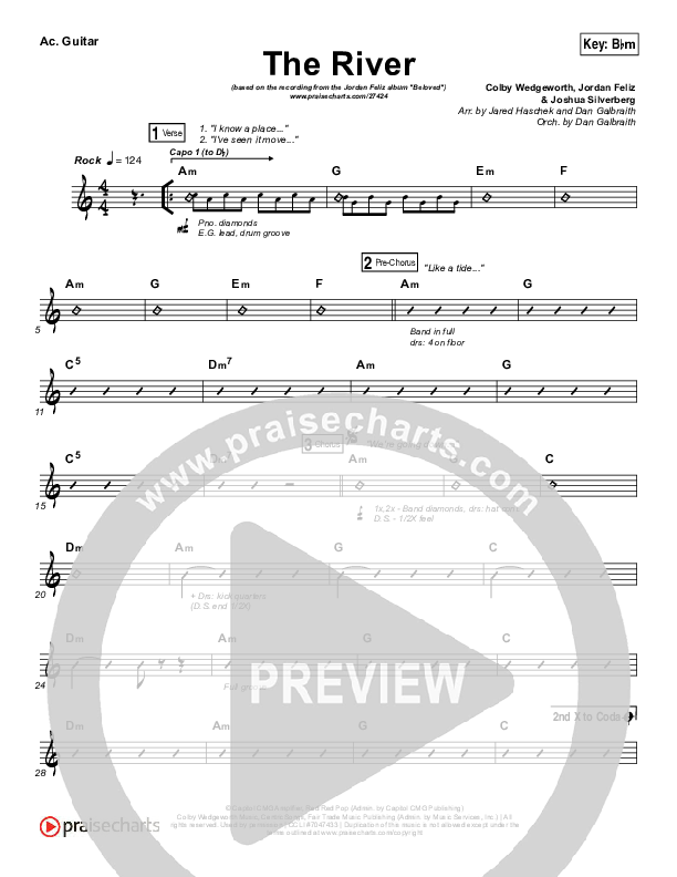 The River Rhythm Chart (Jordan Feliz)