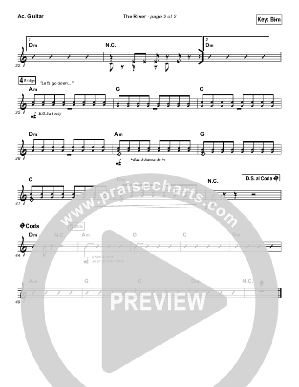 The River Acoustic Guitar (Jordan Feliz)