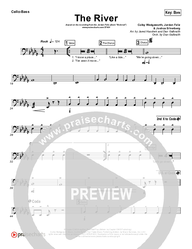 The River Cello/Bass (Jordan Feliz)