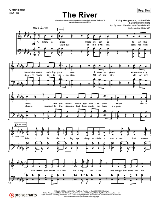 The River Choir Vocals (SATB) (Jordan Feliz)