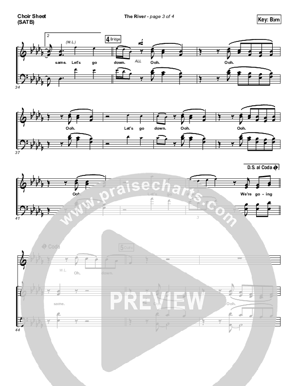 The River Choir Vocals (SATB) (Jordan Feliz)