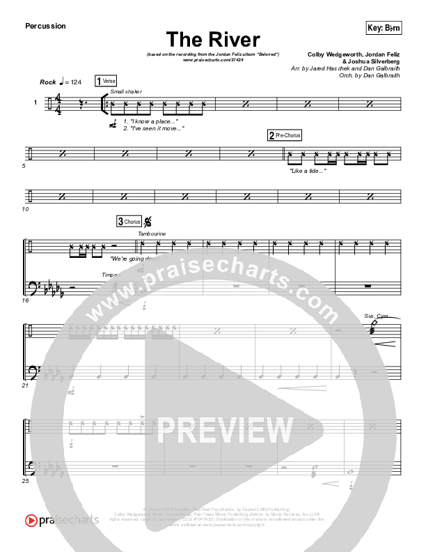 The River Percussion (Jordan Feliz)