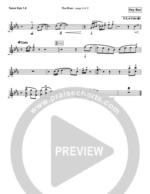 The River Tenor Sax 1/2 (Jordan Feliz)