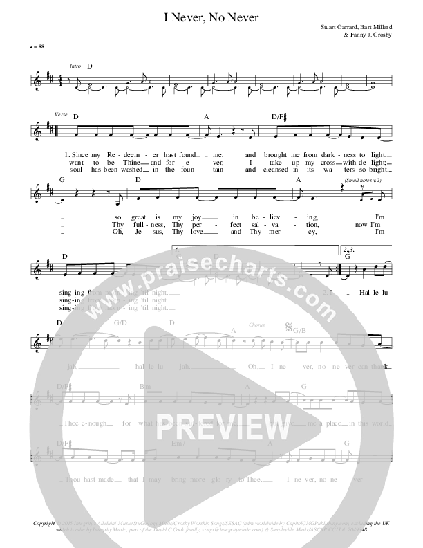 I Never No Never Lead Sheet (Elias Dummer)