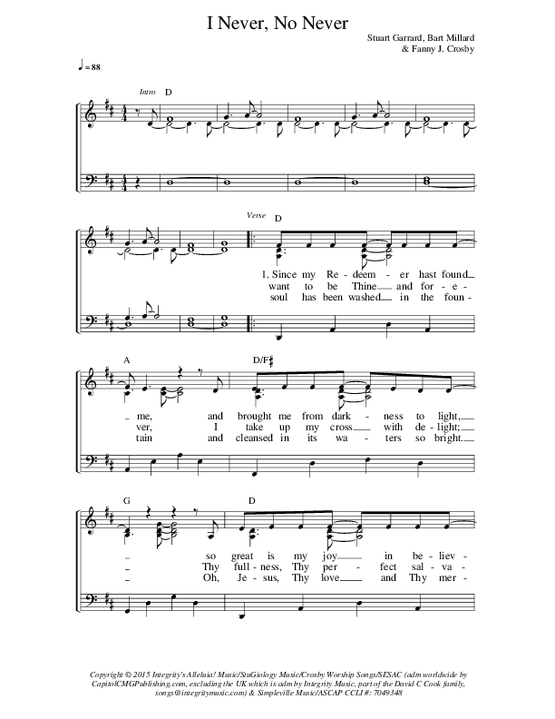 I Never No Never Lead & Piano (Elias Dummer)