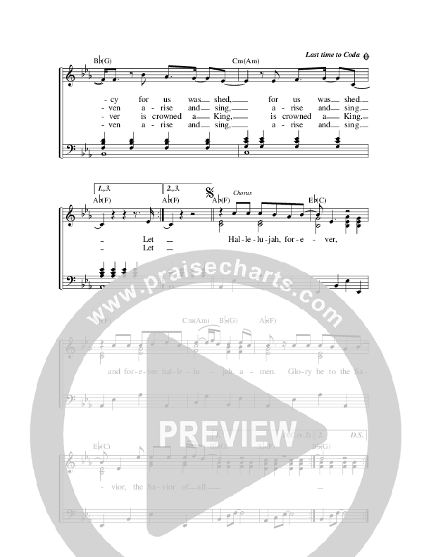 The Savior Of All Lead & Piano (Matt Redman)