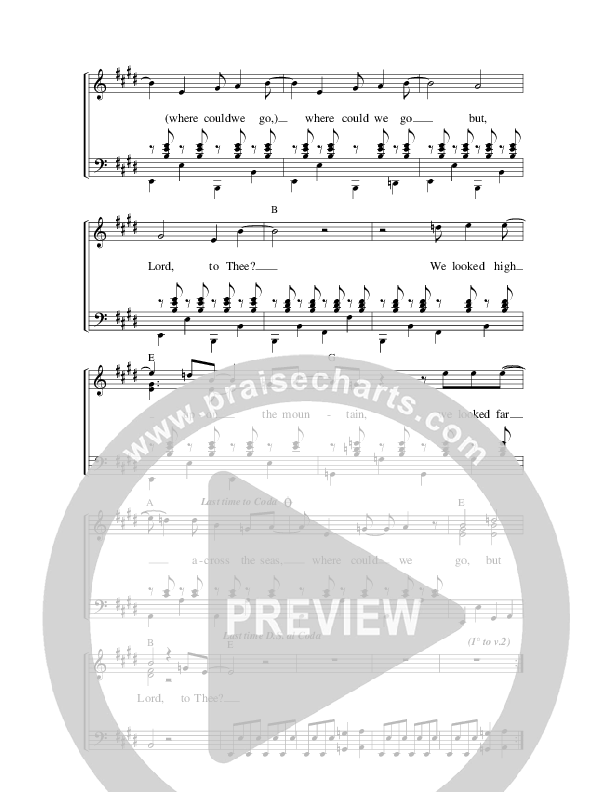 Where Could We Go Piano/Vocal (SATB) (Blind Boys Of Alabama)