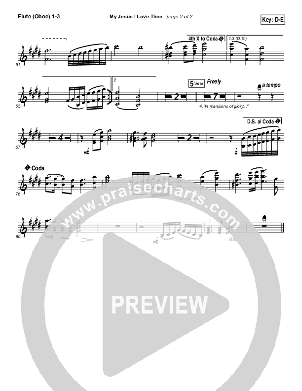 My Jesus I Love Thee Wind Pack (Tommy Walker)