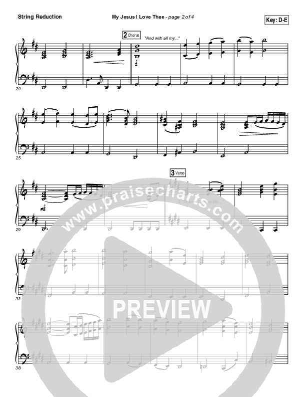 My Jesus I Love Thee Synth Strings (Tommy Walker)