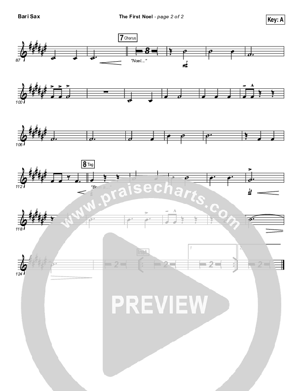 The First Noel Bari Sax (Lauren Daigle)