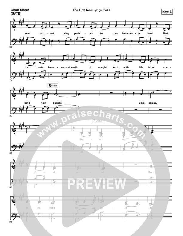 The First Noel Choir Vocals (SATB) (Lauren Daigle)