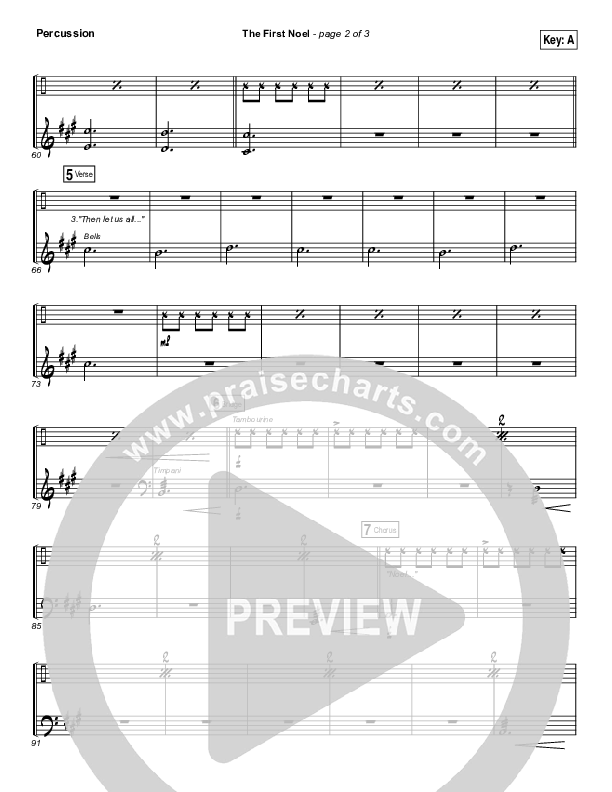 The First Noel Percussion (Lauren Daigle)