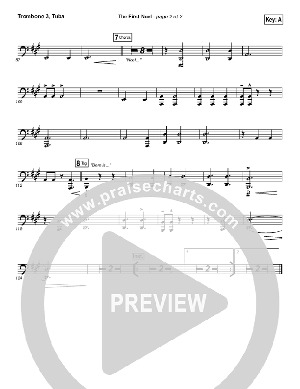 The First Noel Trombone 3/Tuba (Lauren Daigle)