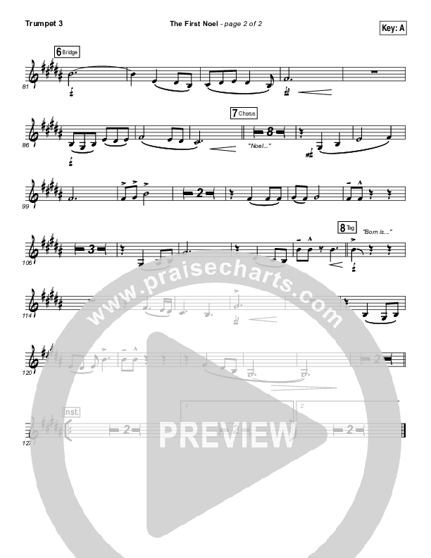 The First Noel Trumpet 3 (Lauren Daigle)