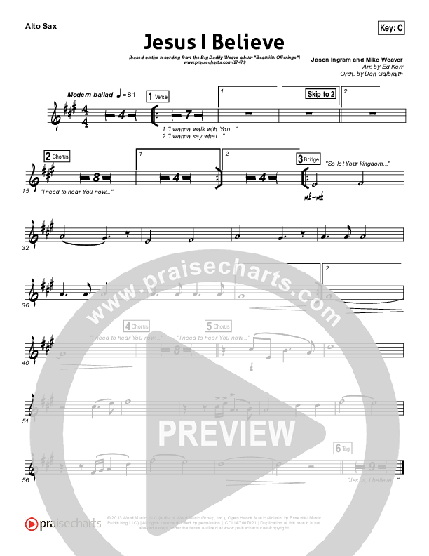 Jesus I Believe Wind Pack (Big Daddy Weave)