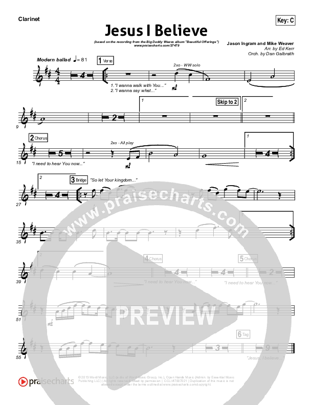 Jesus I Believe Wind Pack (Big Daddy Weave)