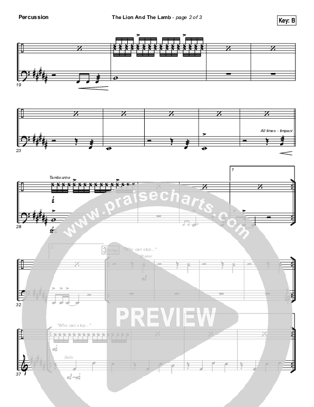 The Lion And The Lamb Percussion (Big Daddy Weave)