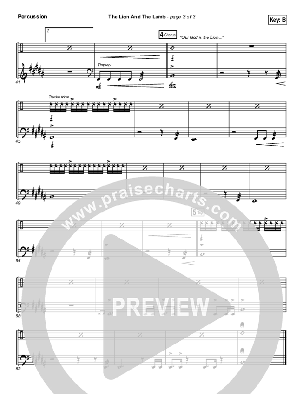 The Lion And The Lamb Percussion (Big Daddy Weave)