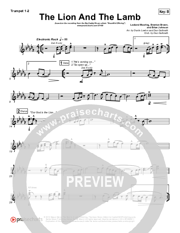 The Lion And The Lamb Brass Pack (Big Daddy Weave)