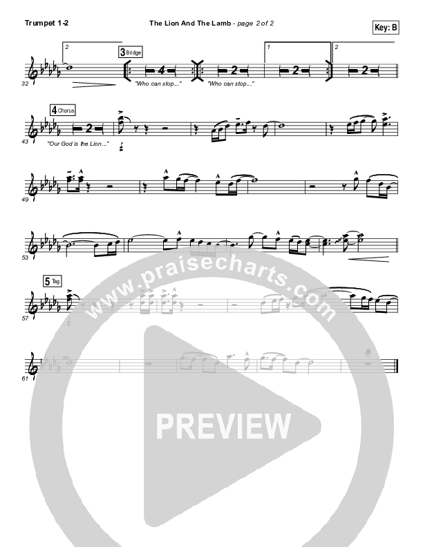 The Lion And The Lamb Trumpet 1,2 (Big Daddy Weave)